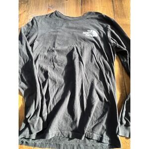 The North Face Mens Black Long Sleeve Never Stop Exploring Graphic T-Shirt Small